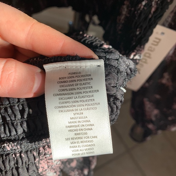 NWT Madden Girl Juniors Floral Two-Piece Top and Skirt Set- Size Large - Picture 8 of 8